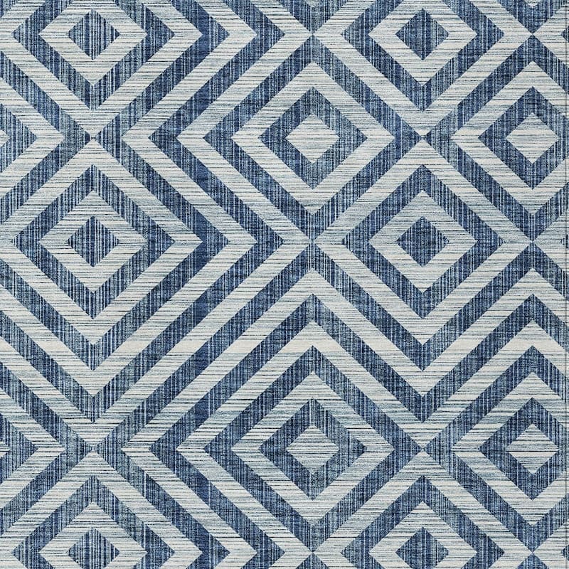 HomeRoots Geometric Transitional Rectangle Outdoor Rug