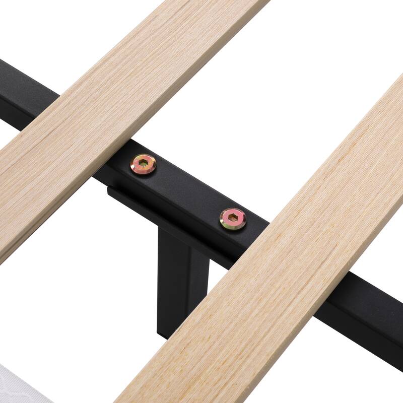 Christopher Knight Home - Eleanor Fabric Upholstered Platform Bed with Curve-Shaped Design