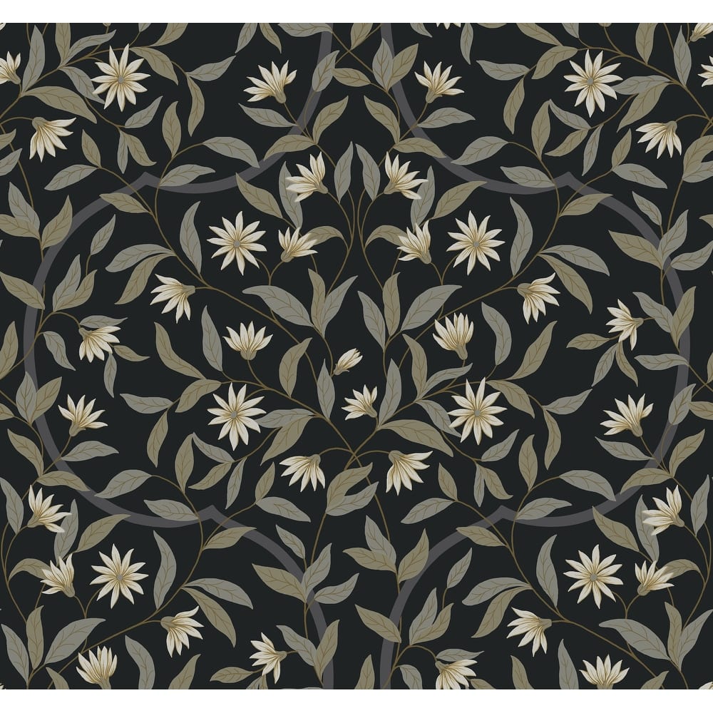 Norwalk Jasmine 27 in. x 27 ft. = 60.75 sq. ft Wallpaper Roll