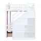 preview thumbnail 14 of 52, Bunk Bed Turn into Upper Bed & Down Desk w/ 2 Drawers & Storage Stairs