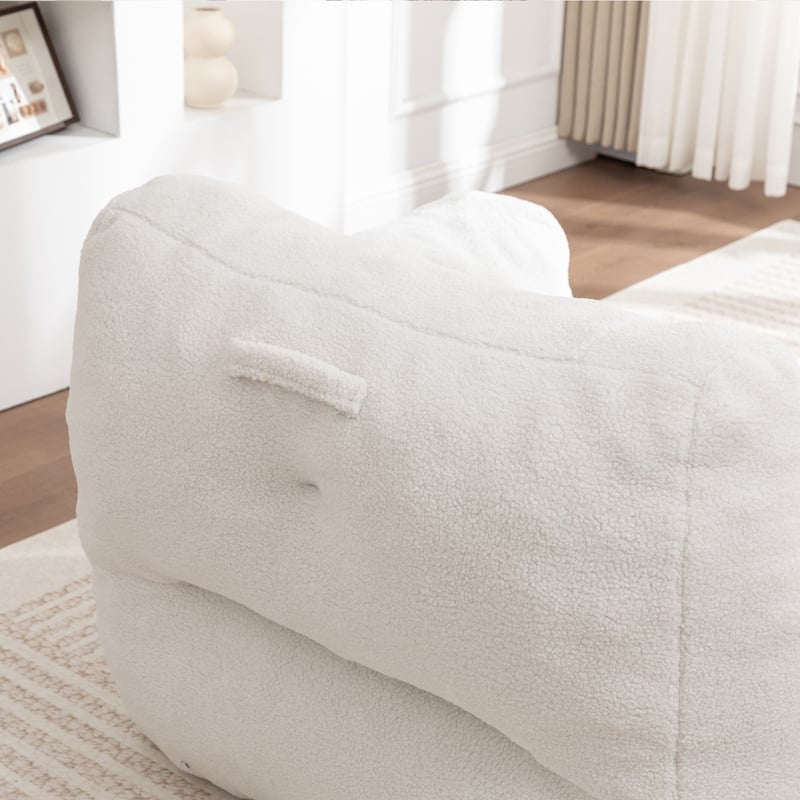 Bean Bag Chair, Bean Bag Sofa Chair with Armrests Stuffed High-Density Foam, Lazy Sofa Comfy Chairs Bean Bag Chair