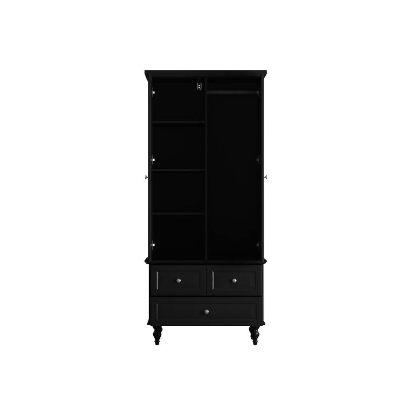 Armoire Wardrobe Closet Adjustable Shelves Closet Wardrobe Cabinet