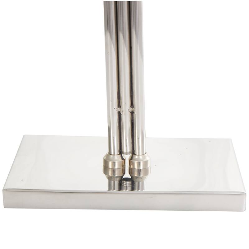 Silver or Brass Stainless Steel Desk Lamp with Dual Shades
