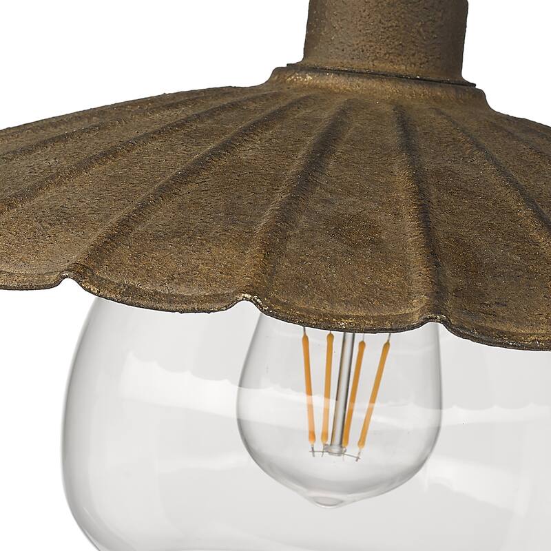 Clemence Flush Mount - Dark Rust