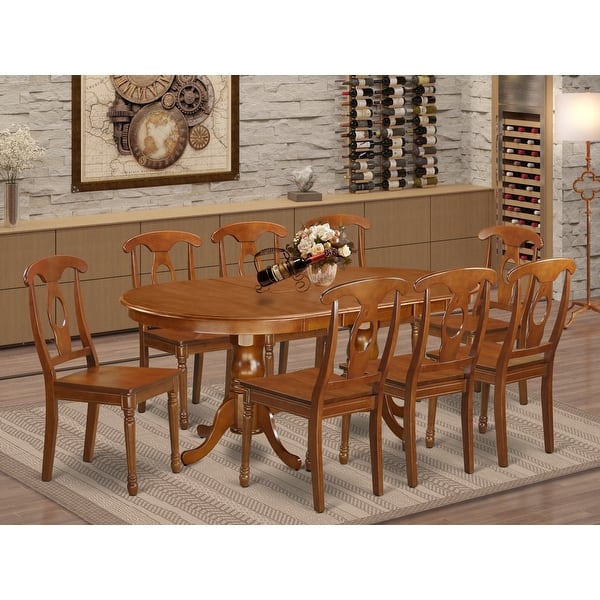 Shop Plna9 Sbr 9 Pc Formal Dining Room Set Dining Table With 8