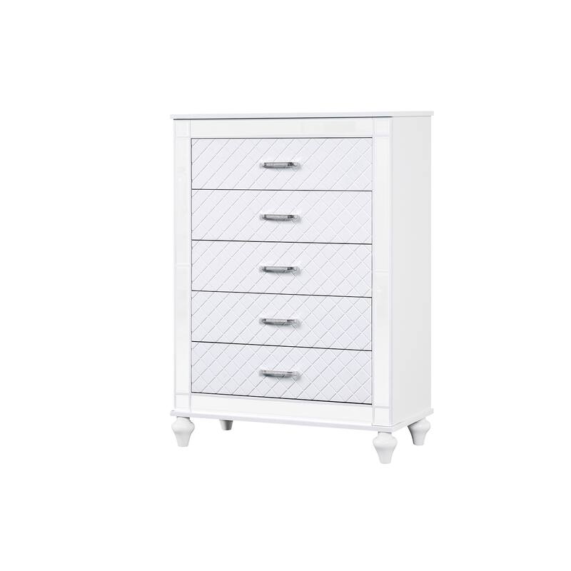 Livorno Gunmetal 5-Drawer 36 in. W Chest of Drawers