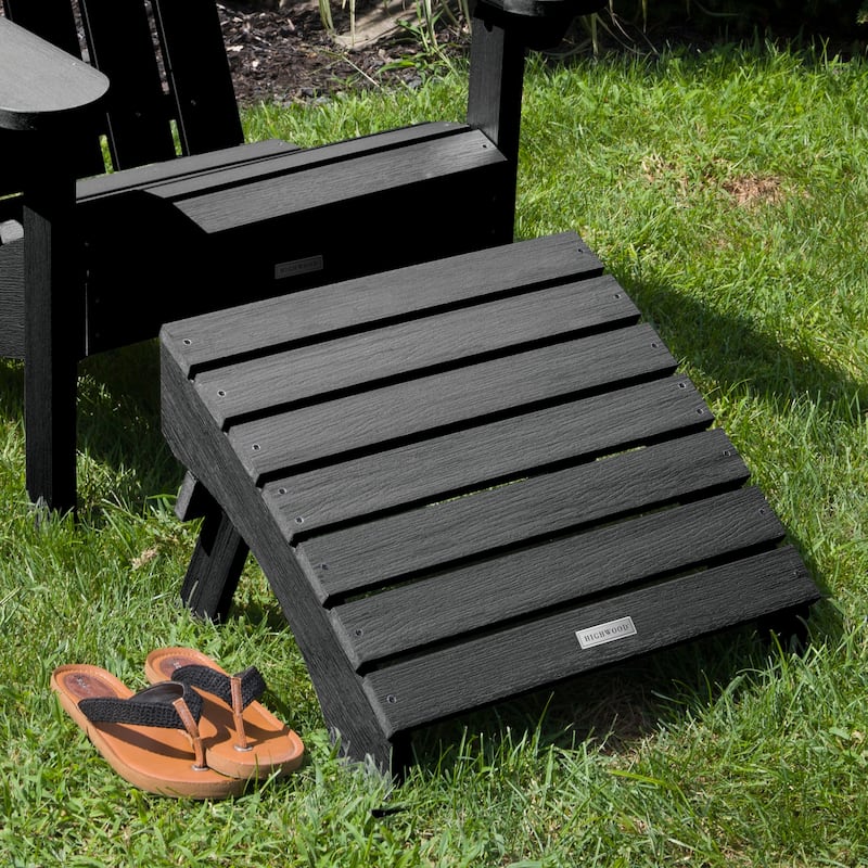 HIGHWOOD Eco-Friendly Synthetic Wood Folding Ottoman