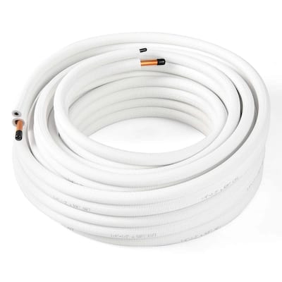 25/50 FT Mini Split Line Set PE Insulated Coil Line Extension Set