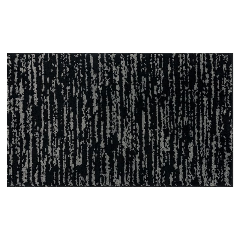 Mohawk Home Nimbus Machine Washable Bath Mat - 2' x 3' 4" - Black Pewter Nimbus