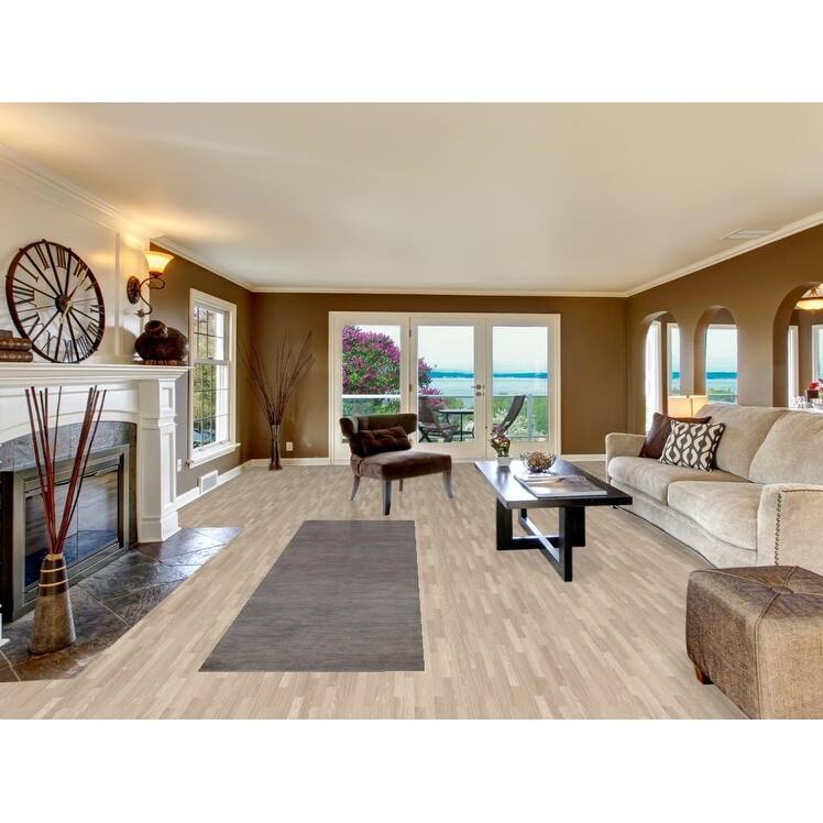 Gray Gabbeh Modern Runner Rug Hand-Knotted Wool Carpet - 2'9"x 9'9"