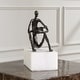 preview thumbnail 3 of 4, Uttermost Sit Back, Relax And Read, Iron Sculpture - 6'' H X 4'' W X 8.75'' D