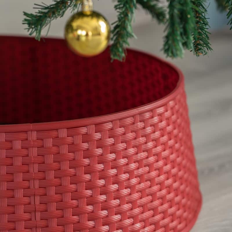 Large Rattan Collar Tree Skirt