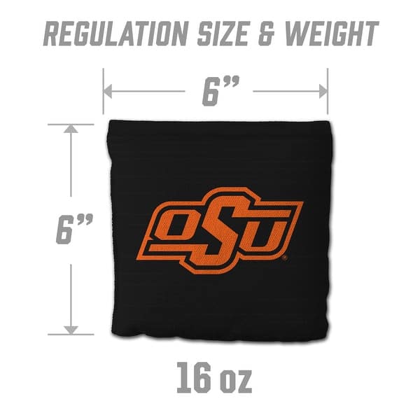 Oklahoma State Cowboys NCAA Dual Sided Pro Stop & Slide Cornhole Bags