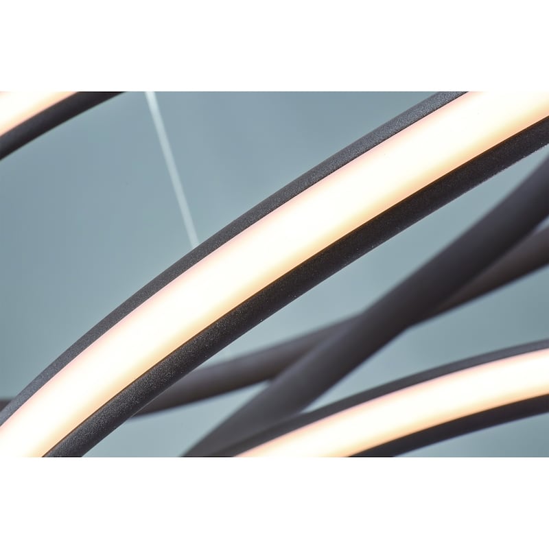 Satin Coffee Aluminum LED Lighting with White Acrylic Diffuser