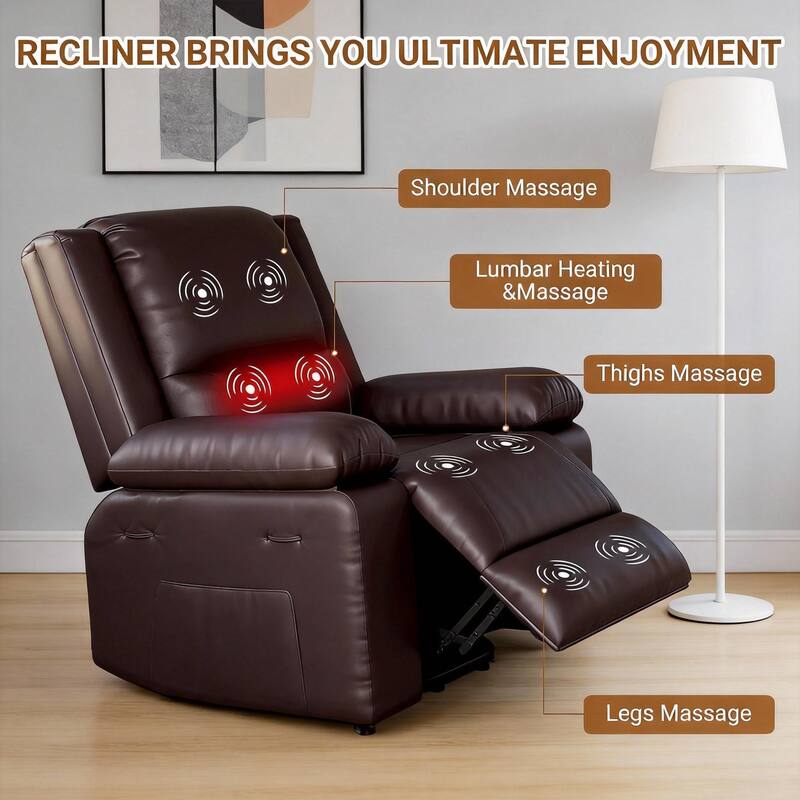 Power Lift Recliner, with Massage & Heat