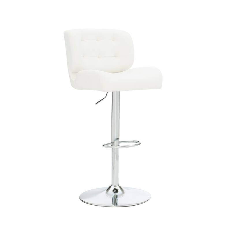 Reilly Adjustable Faux Leather Barstool