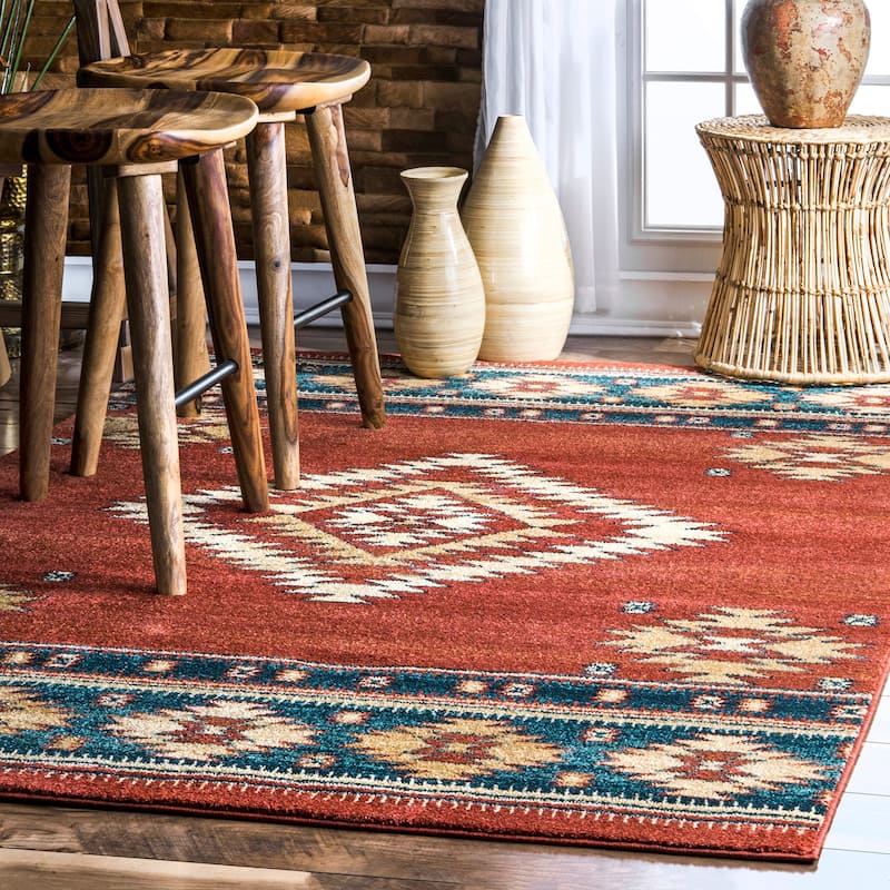 Nuloom Margene Tribal Diamond Area Rug