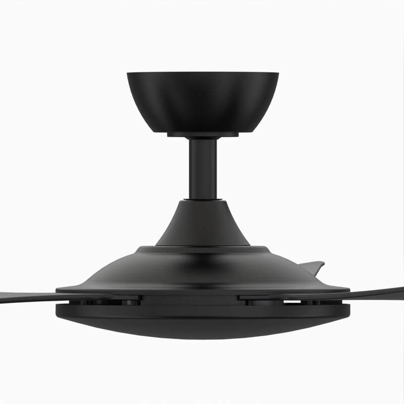 Fanimation GlideAire 52 inch Indoor/Outdoor Smart Ceiling Fan with Remote - Black