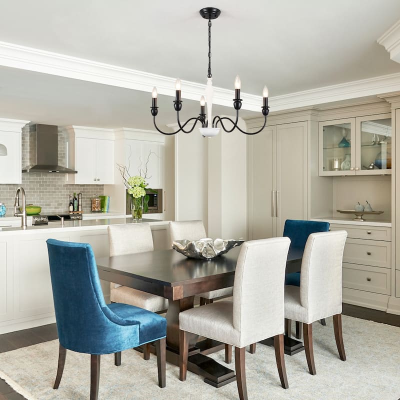 5-Light 28.14-inch Classic Chandelier Light for Kitchen Island Bedroom