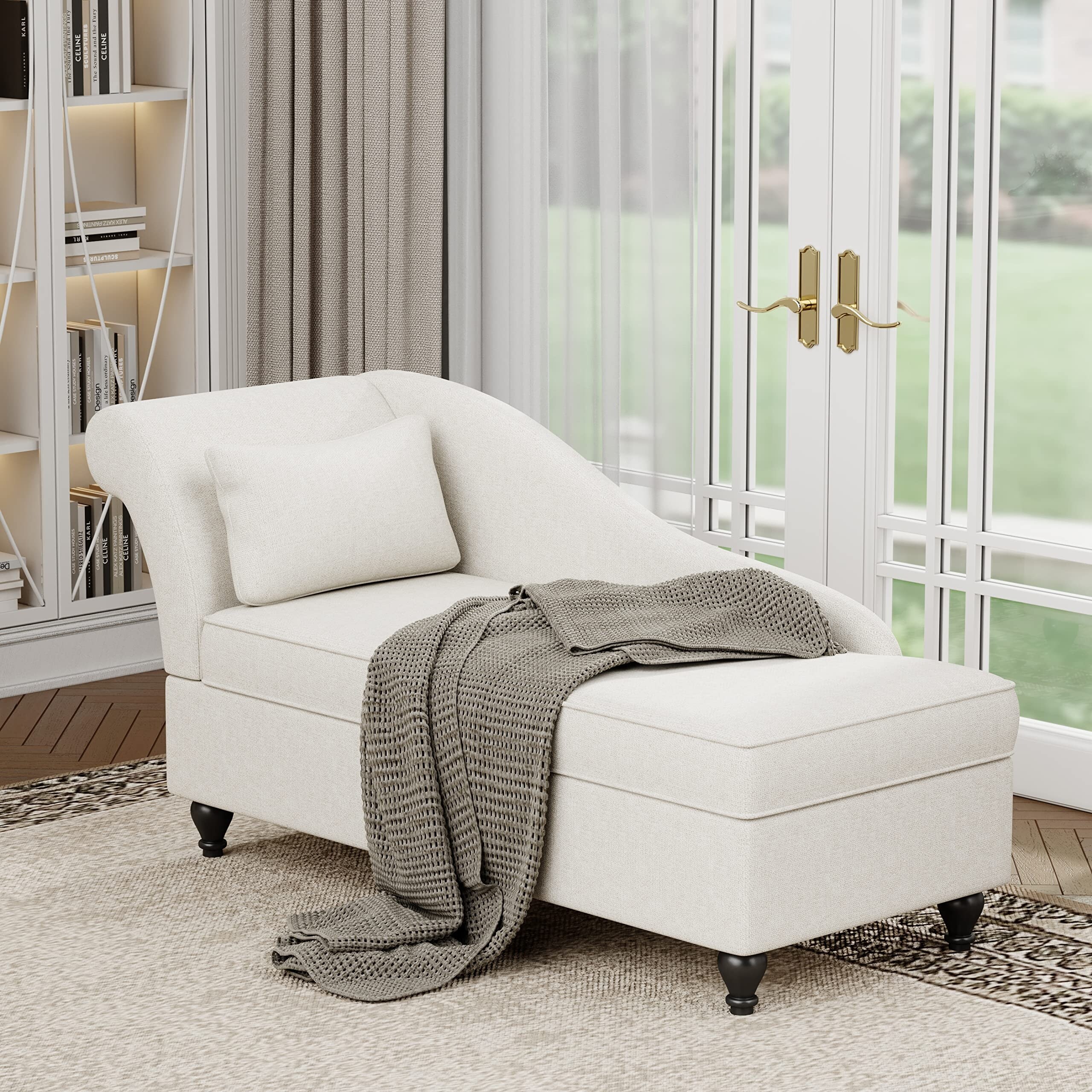 Storage on sale chaise lounge
