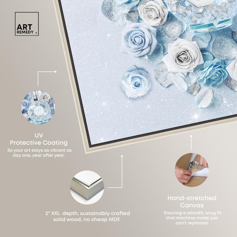 Sparkling Floral Perfume II Canvas by Art Remedy