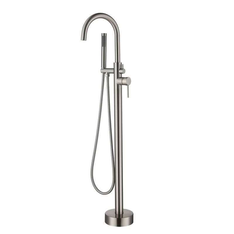 CASAINC 2-Function Free Standing Bathtub Faucet with CUPC Certification - BrushedNickel