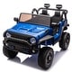preview thumbnail 41 of 98, Kids Dual Speed Ride-On Car with Bluetooth Remote, Shock Absorbers & Fun Music Blue