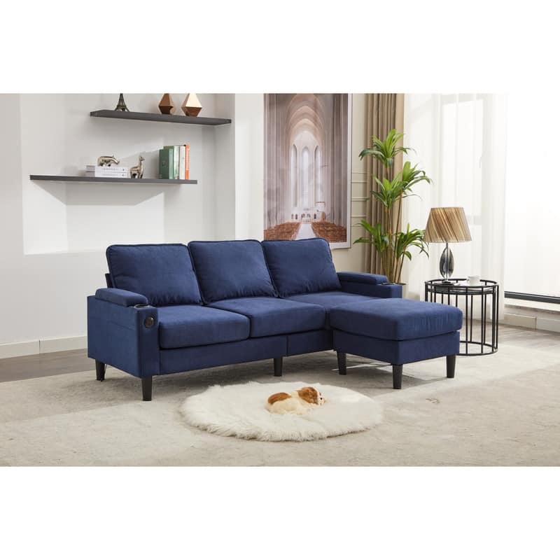 78" 3 Seater Sofa with Storage Bench
