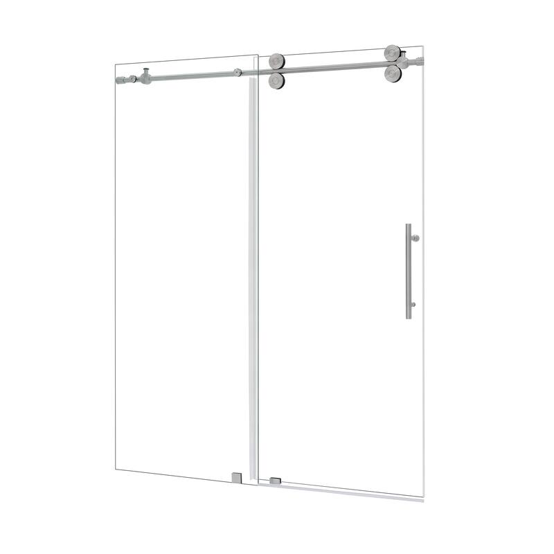Altair Lazaro Single Sliding Frameless Shower Door with Clear Glass