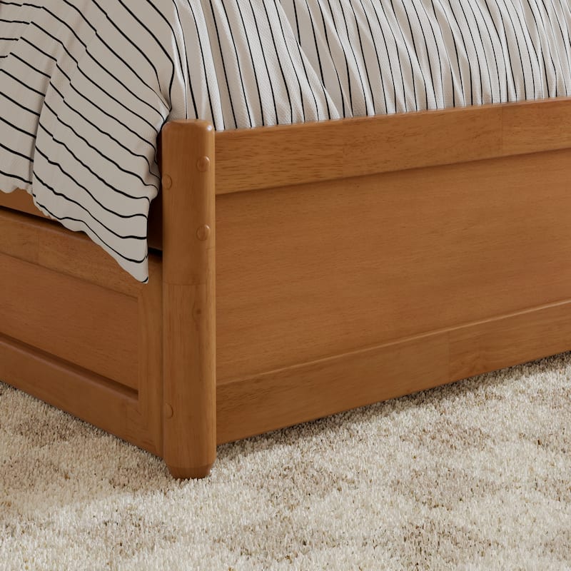 Clayton Platform Bed with Panel Footboard and Storage Drawers