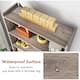 72-inch Bookcase, Modern 6-Tier White Bookshelf, Wood Display Shelf
