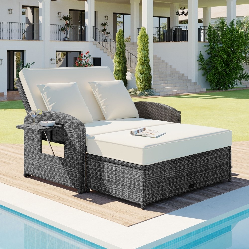 Wicker garden loungers hotsell