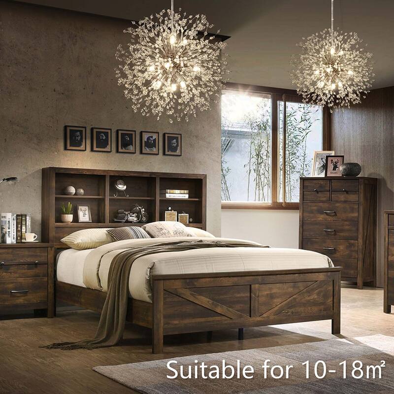 8/9/12/16-Light Modern Linear Sputnik Firework Dandelion Crystal Chandelier