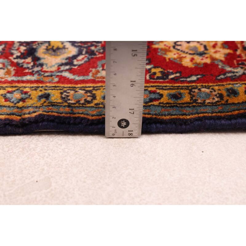 ECARPETGALLERY Hand-knotted Kayseri Dark Navy Wool Rug - 4'4 x 6'9