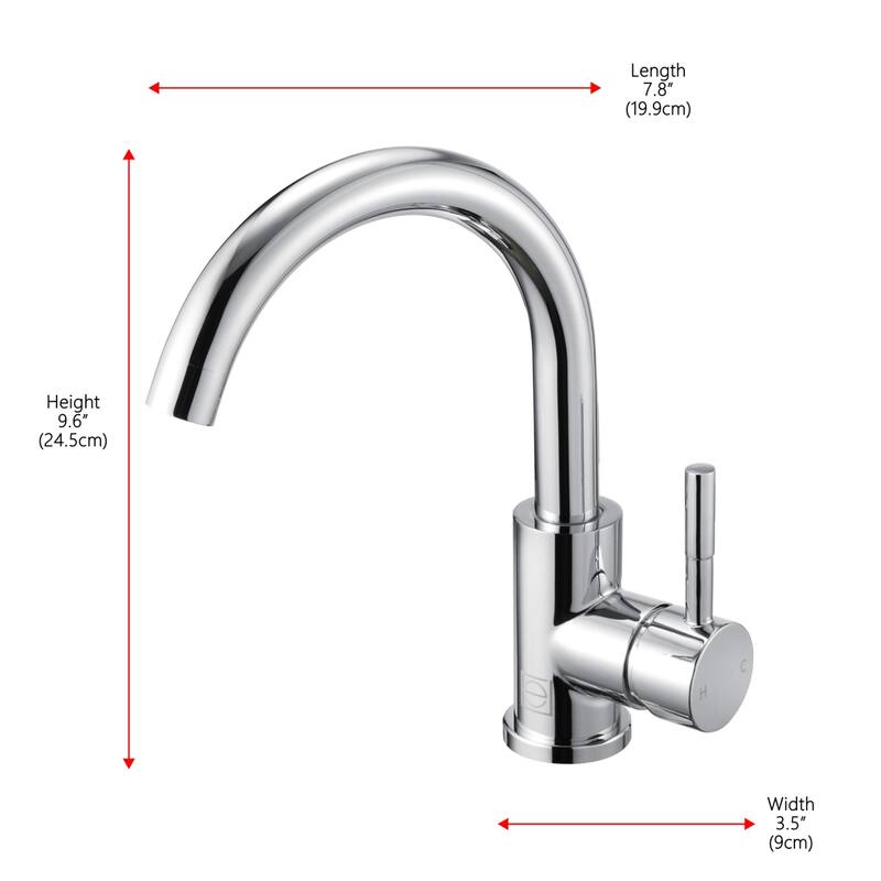 Indigo Home Single Hole Single Handle Bathroom Faucet