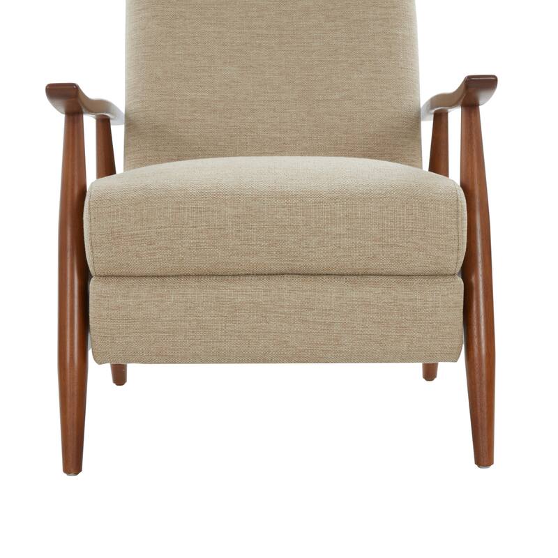 Taylor Wood Arm Push Back Recliner in Performance Fabric by Greyson Living