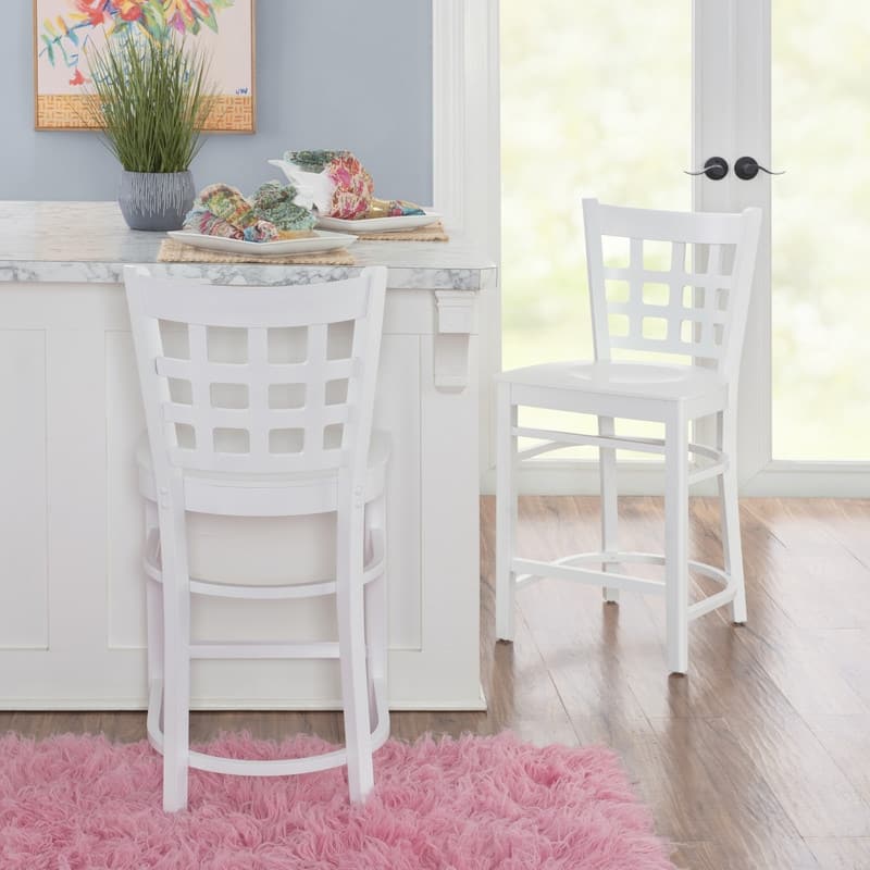 Levan Counter Stool (Set of 2) - White