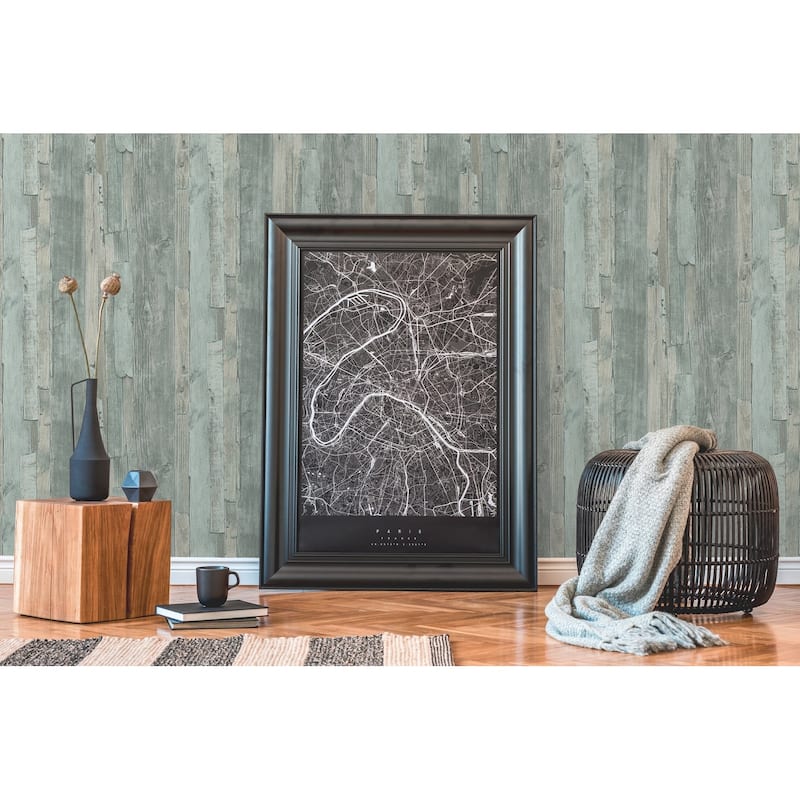 Galerie Wallcoverings Woods and Wicker Collection Drift Wood Effect Matte Finish Vinly on Non-woven Wallpaper Roll