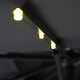 preview thumbnail 8 of 21, Furniture of America Yetta 8-foot LED Lights Steel Cantilever Offset Tilt Square Roma Umbrella with Base