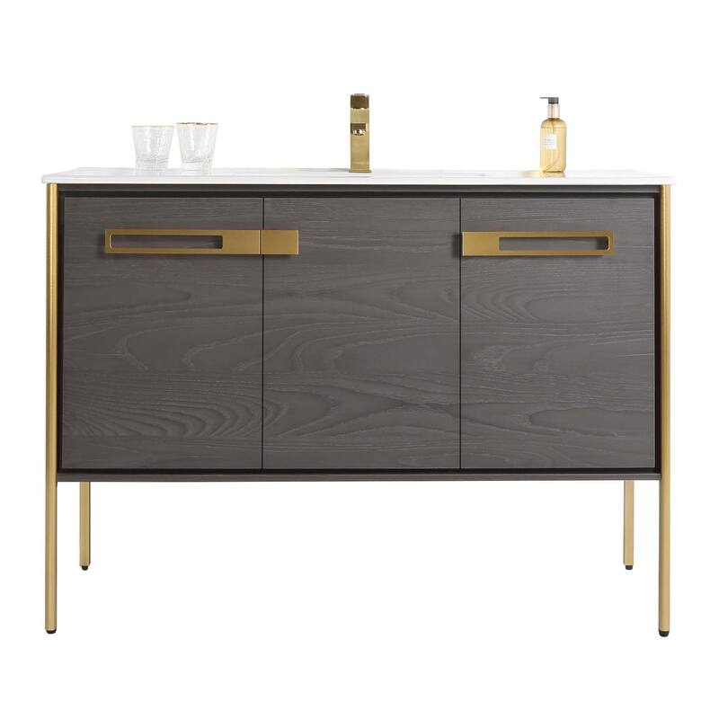 Fine Fixtures Oakville Bathroom Vanity with White Ceramic Sink