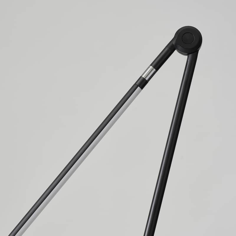 Brightech Libra 39 in. Classic Black Dimmable LED Industrial Desk Lamp with USB Port and Adjustable Lamp Head