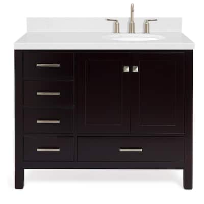 Ariel A042SRCQOVO Cambridge 42" Free Standing Single Basin Vanity Set