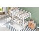 preview thumbnail 4 of 7, Easy to Assemble Twin Size Bunk Bed with Trundle and Attached Multifunctional Locker,3 Beds in 1