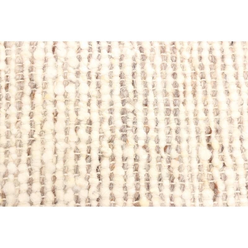 ECARPETGALLERY Braid weave Sienna Tan Wool Rug - 4'11 x 8'2