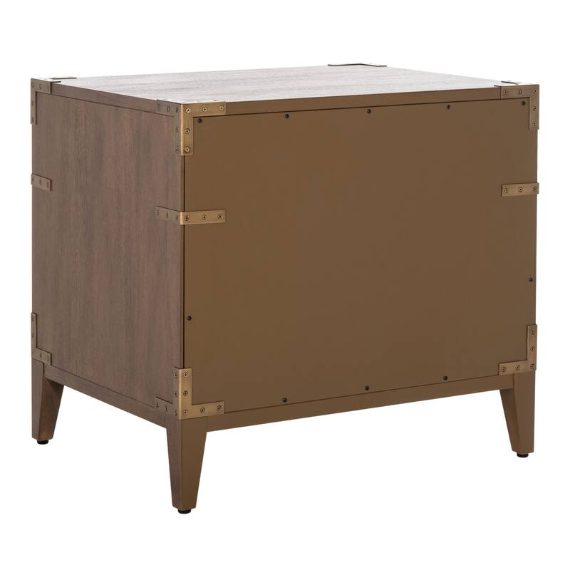 SAFAVIEH Couture Guitta 1-Drawer 1-Shelf Wood Nightstand
