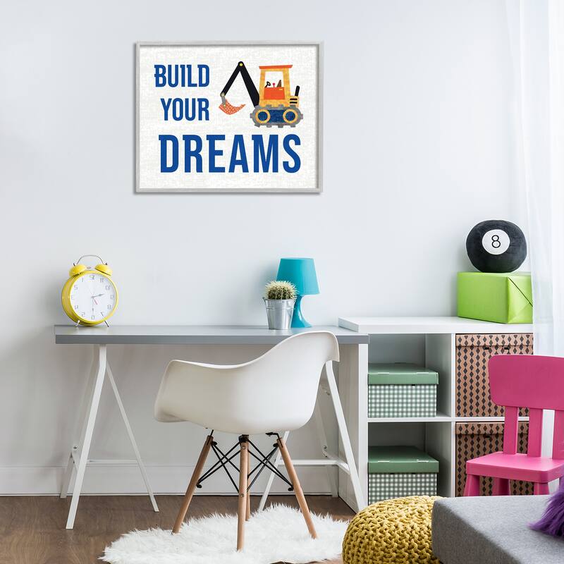 Stupell Build Your Dreams Framed Giclee Art Design By Conrad Knutsen