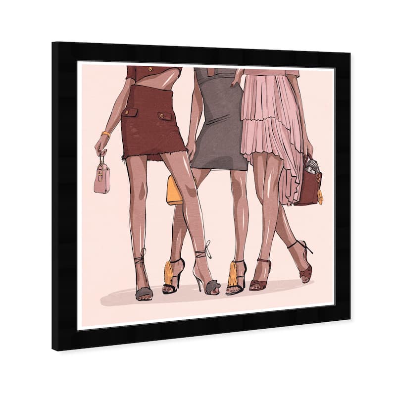 Wynwood Studio Prints Fashion and Glam Fashion Ladies Pink and Glam Wall Art Canvas Print