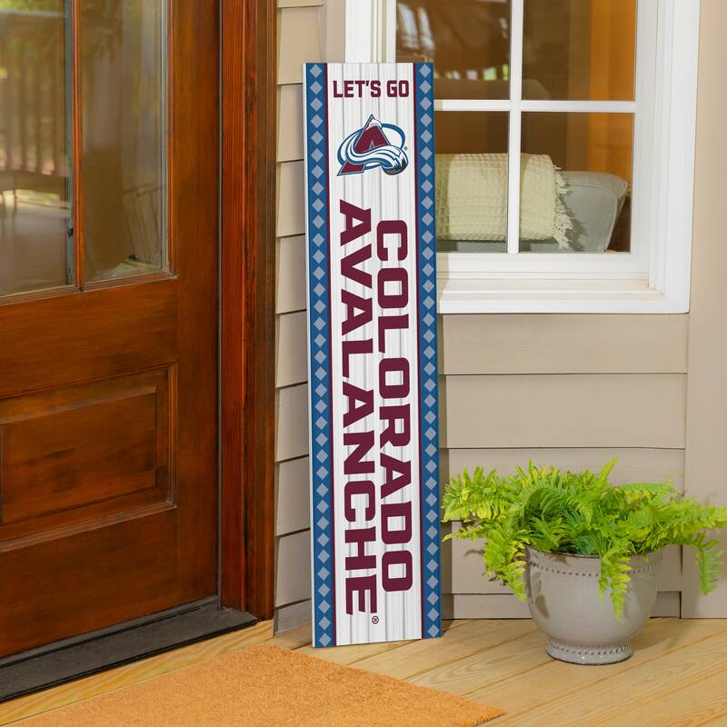 47" Double Sided Seasonal Porch Leaner, Colorado Avalanche - 47" x 11.25"