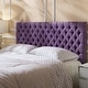 preview thumbnail 47 of 50, Jezebel Adjustable Full/Queen Tufted Headboard by Christopher Knight Home Light Purple Fabric
