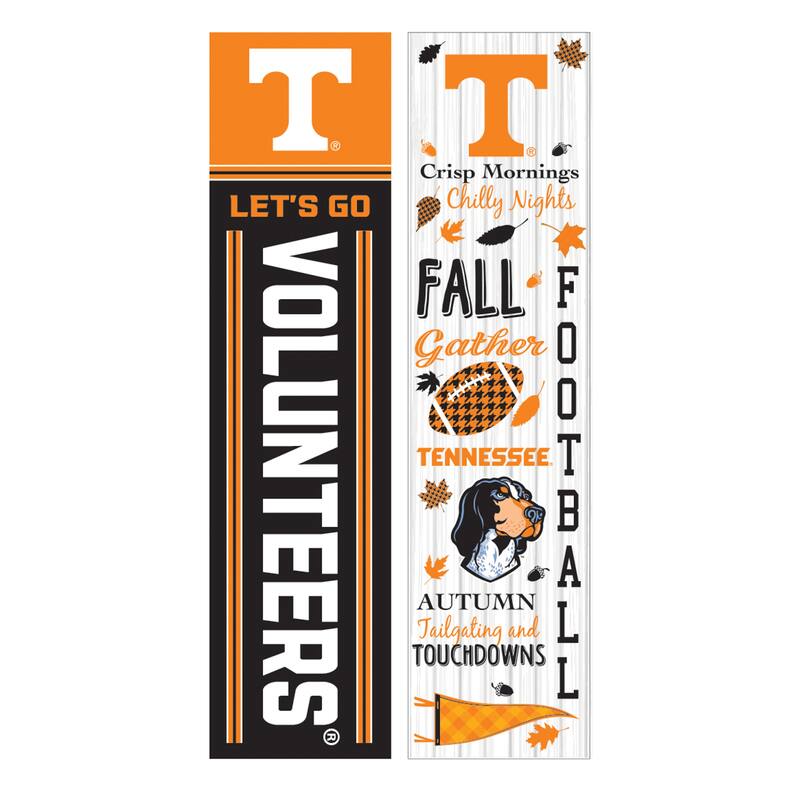 47" Double Sided Seasonal Porch Leaner, University of Tennessee - 47" x 11.25"